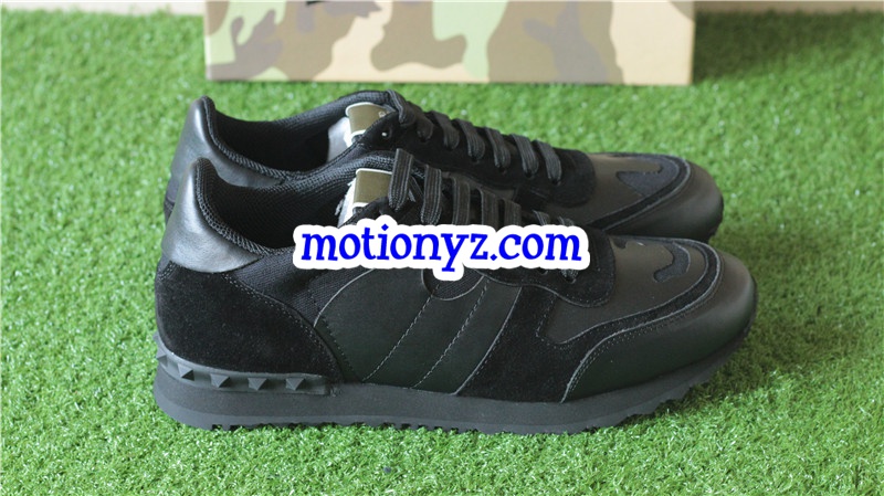 Valentino Noir Rockrunner Black Camo Sneaker